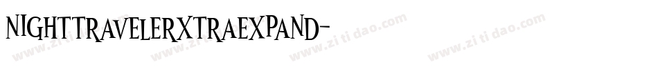 nighttravelerxtraexpand字体转换