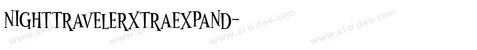 nighttravelerxtraexpand字体转换