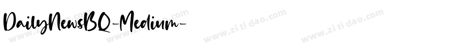 DailyNewsBQ-Medium字体转换