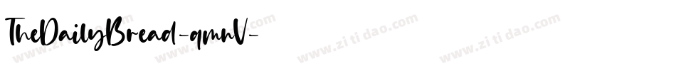 TheDailyBread-qmnV字体转换