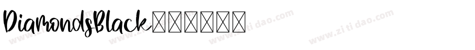 DiamondsBlack字体转换