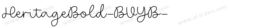 HeritageBold-BVYB字体转换