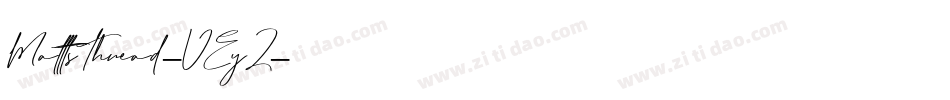 MatttsThread-VEyZ字体转换
