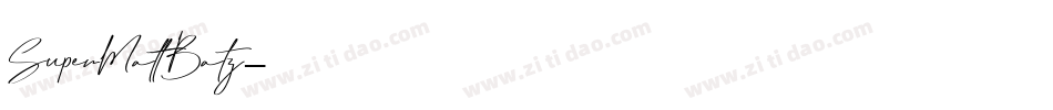 SuperMattBatz字体转换