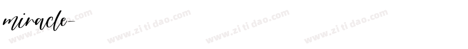 miracle字体转换