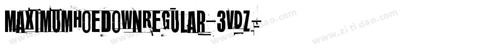 MaximumHoedownRegular-3VDZ字体转换