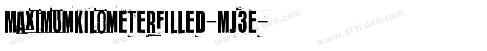 MaximumKilometerFilled-Mj3e字体转换