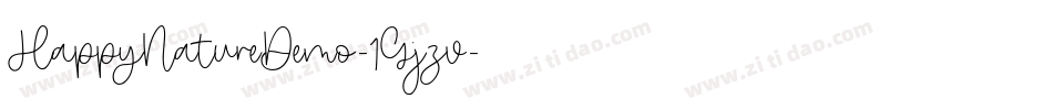 HappyNatureDemo-1Gjzv字体转换