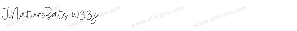 JiNatureBats-w33z字体转换