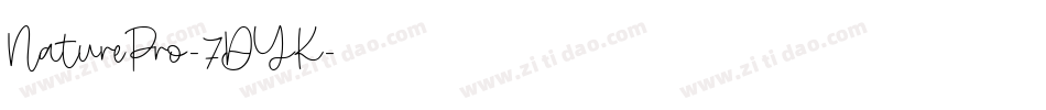 NaturePro-7DYK字体转换