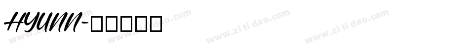 HYUNN字体转换