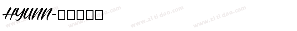 HYUNN字体转换