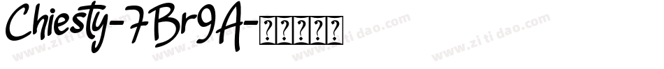 Chiesty-7Br9A字体转换