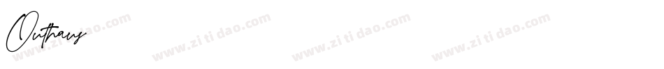 Outhaus字体转换