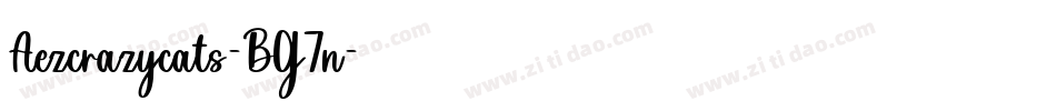 Aezcrazycats-BG7n字体转换