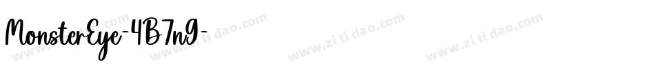 MonsterEye-4B7n9字体转换 MonsterEye-4B7n9字体转换