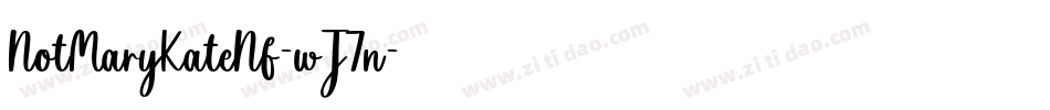 NotMaryKateNf-wJ7n字体转换