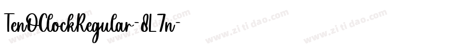 TenOClockRegular-8L7n字体转换