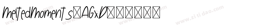 MeltedMoments-AGxD字体转换