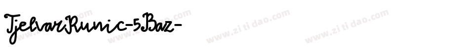 TjelvarRunic-5Baz字体转换