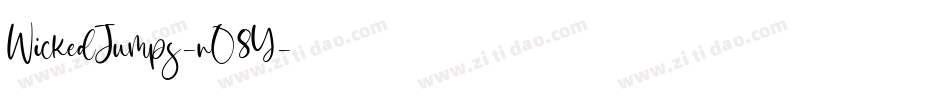 WickedJumps-nO8Y字体转换