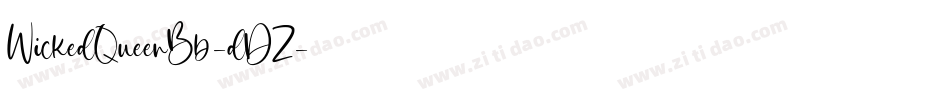 WickedQueenBb-dDZ字体转换