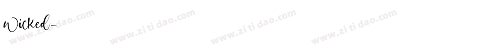 wicked字体转换
