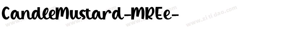 CandleMustard-MREe字体转换