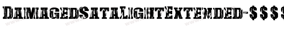 DamagedSataLightExtended字体转换