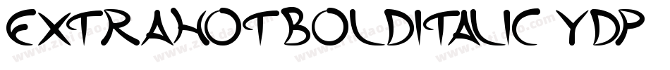ExtraHotBoldItalic-YdP4字体转换