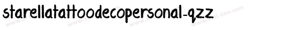 StarellaTattooDecoPersonal-qZZ4x字体转换