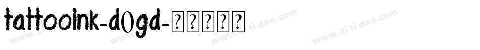 TattooInk-D0gD字体转换