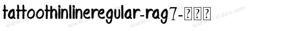 TattooThinlineRegular-rAG7字体转换
