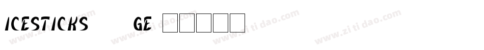 IceSticks-12ge字体转换