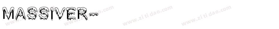 MASSIVER字体转换