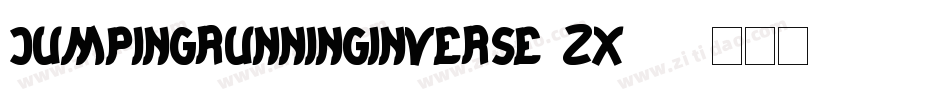 JumpingRunningInverse-Zx33字体转换
