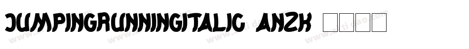 JumpingRunningItalic-anzK字体转换