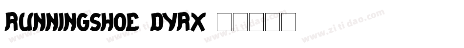 RunningShoe-dyrx字体转换