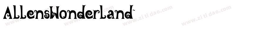 AllensWonderland字体转换