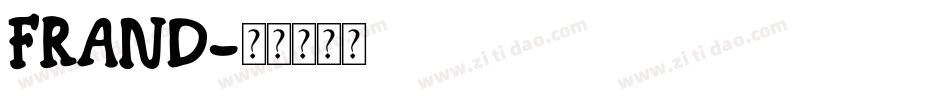 FRAND字体转换