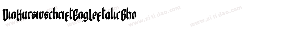 DinKursivschriftEngLeftalicGhost-62Rv字体转换