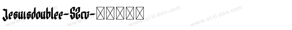 Jesuisdoublee-52rv字体转换 Jesuisdoublee-52rv字体转换