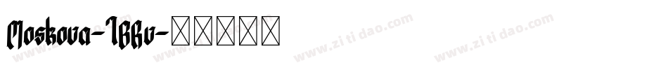 Moskova-1BRv字体转换