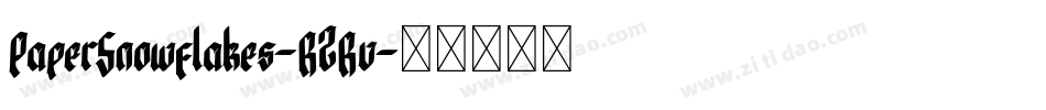 PaperSnowflakes-R2Rv字体转换