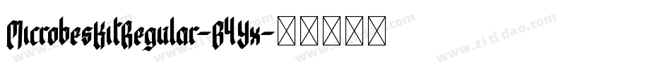 MicrobesKitRegular-B4Yx字体转换