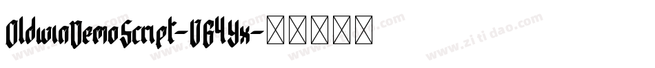 OldwinDemoScript-VG4Yx字体转换