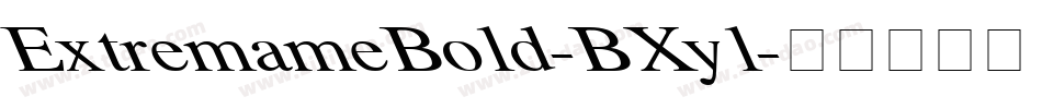 ExtremameBold-BXyl字体转换