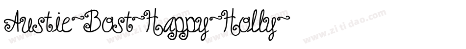 Austie-Bost-Happy-Holly字体转换