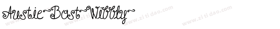 Austie-Bost-Wibbly字体转换