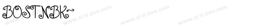BOSTNBK字体转换
